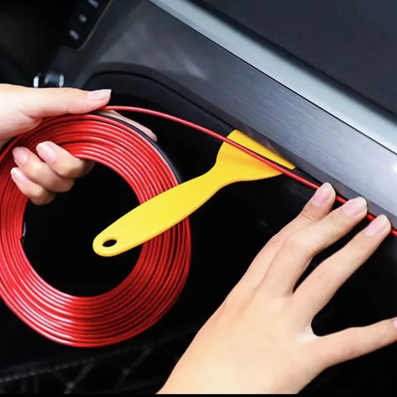Tira adhesiva de accesorios interiores de estilo de coche de 5m para Renault Megane 2 3 Duster Logan Clio 4 3 Laguna 2 Sandero Scenic 2 Captur