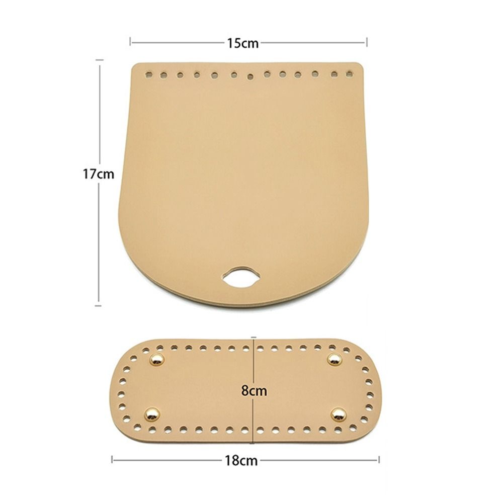 3Pcs Leather Bag Strap Handmade Handbag Woven Set High Quality Bag Bottoms With Hardware Accessories For DIY Shoulder Handbag