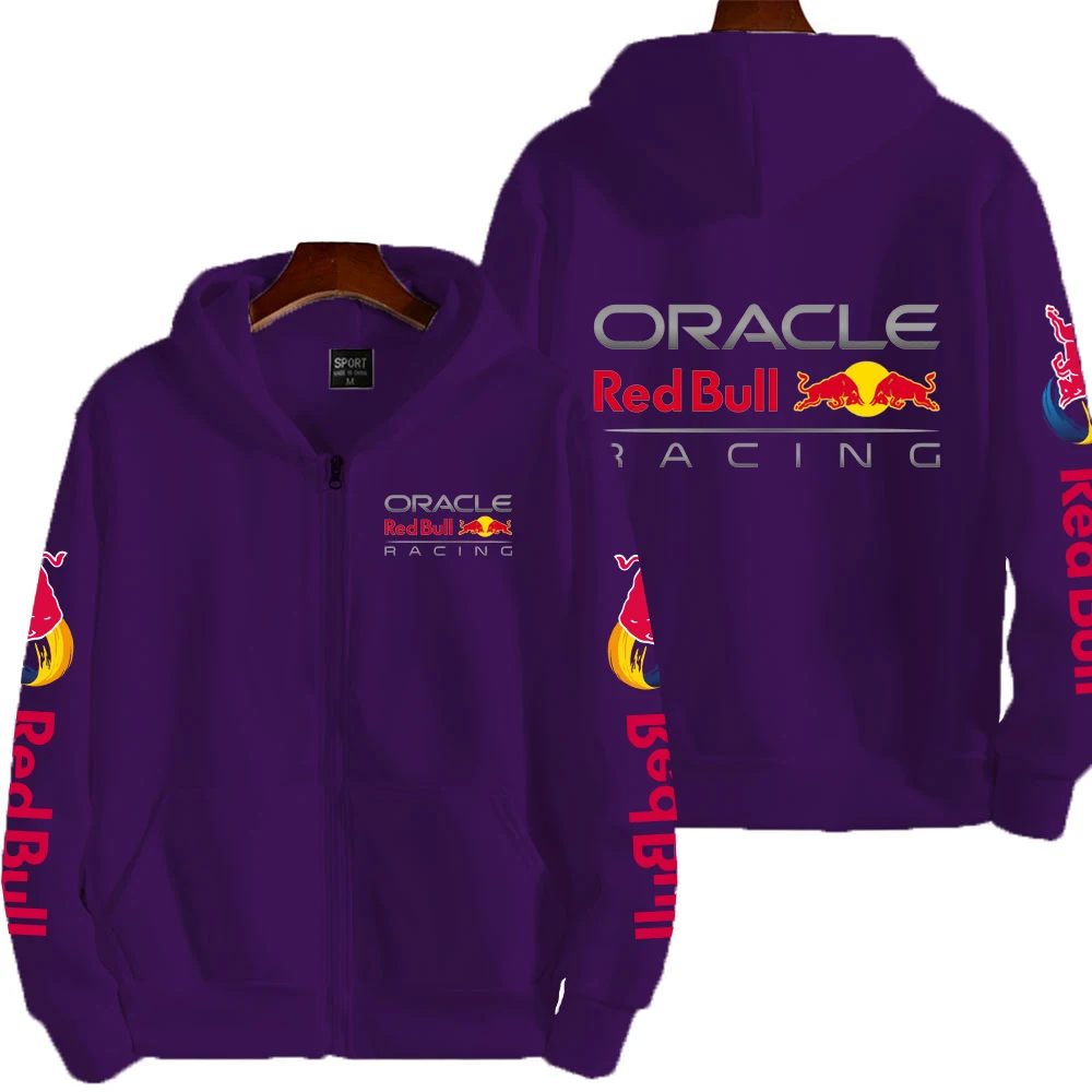 Hommes printemps et automne nouveau Red Bull Racing Sports extrêmes sweat à capuche avec fermeture éclair femme fermeture éclair vêtements de sport mode Couple manteau