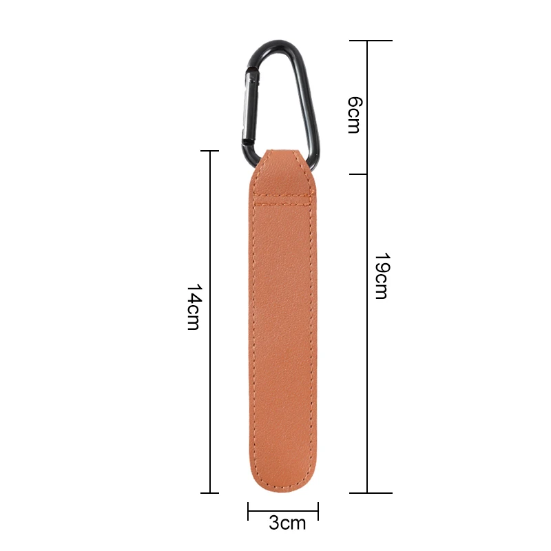 Gancho para cochecito de bebé, gancho ajustable de cuero PU a la moda, organizador de carrito, colgador de bolsa de pañales, accesorios de viaje para niños y niñas
