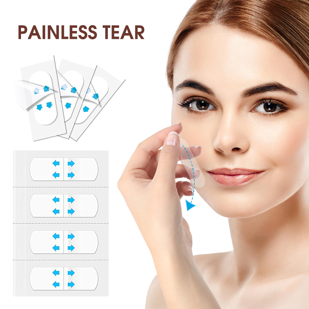 80 sztuk niewidoczne V taśmy do liftingu twarzy naklejka do usuwania zmarszczek czoło szyi podbródek naklejka Anti-Aging Patch wyszczuplanie twarzy ujędrniające