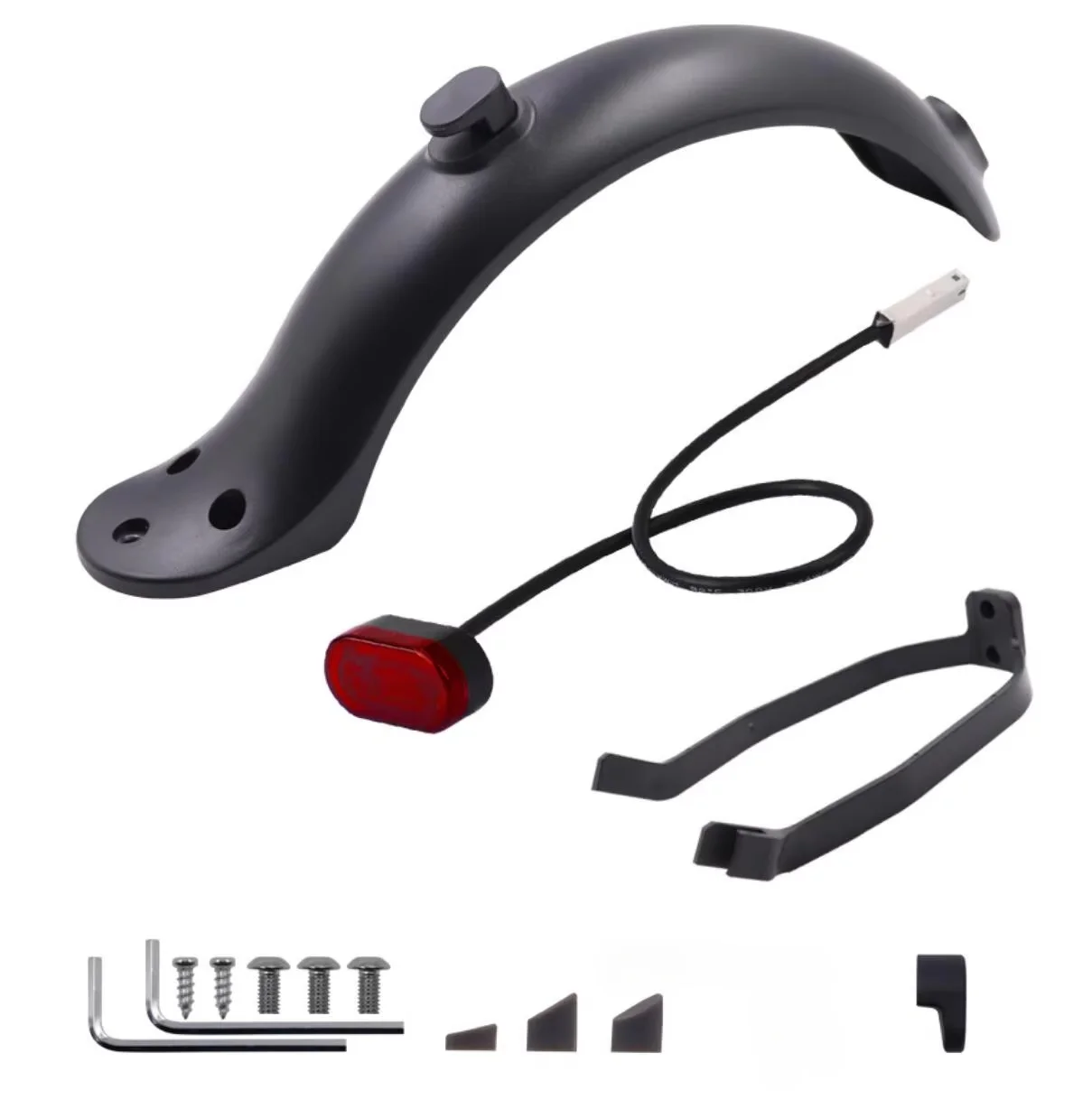 Phía Sau Fender Dành Cho Xiaomi M365 Pro Xe Điện Ngắn Ducktail Sau Chắn Bùn Lưng Cánh Họa Tiết Rằn Ri Nét Ta 016RAR Cho Mijia Mi 3 1S Phụ Kiện