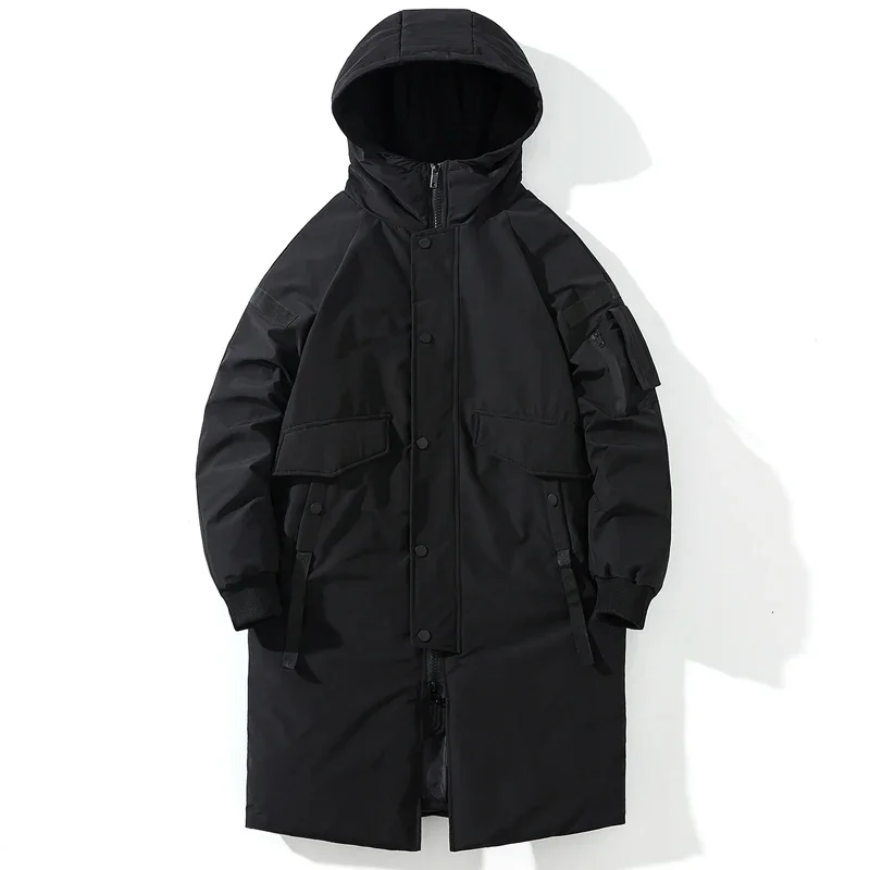 ใหม่ชายเสื้อฤดูหนาวฝ้ายเบาะแจ็คเก็ต Hooded Oversize Man Parkas Outerwear แฟชั่นหลวมหนาเสื้อ