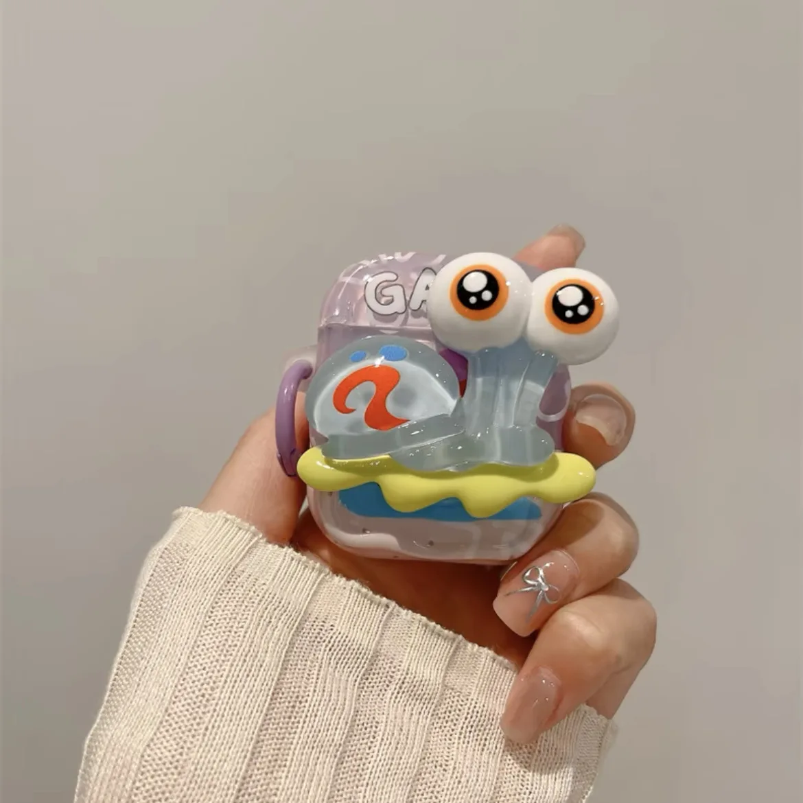Funda bonita de dibujos animados para auriculares Apple AirPods 4, funda de Color caramelo fresco para Airpods 1, 2, 3 Pro Pro2, funda protectora con gancho