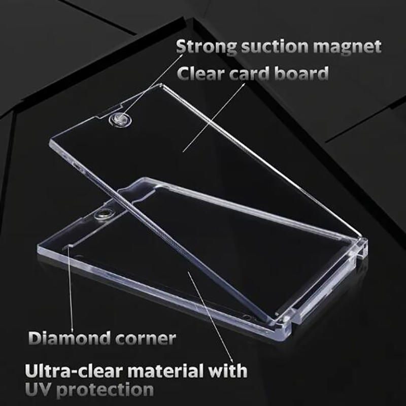 1-10PCS Clear Card Holder Magnetic Attraction Type Gaming Sports Trading Card Display Case Kpop Idol Photo Protective Sleeves