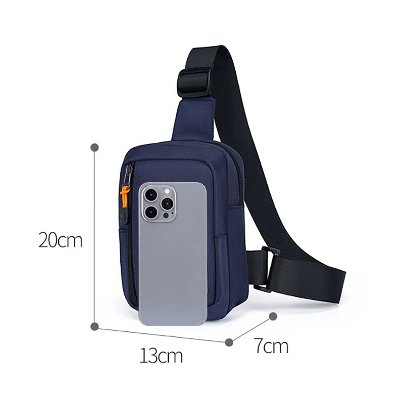Herren Oxford Tuch Umhängetasche Modische Outdoor Multifunktionale Kleiner Rucksack Tragbare Reise Umhängetasche Brusttasche