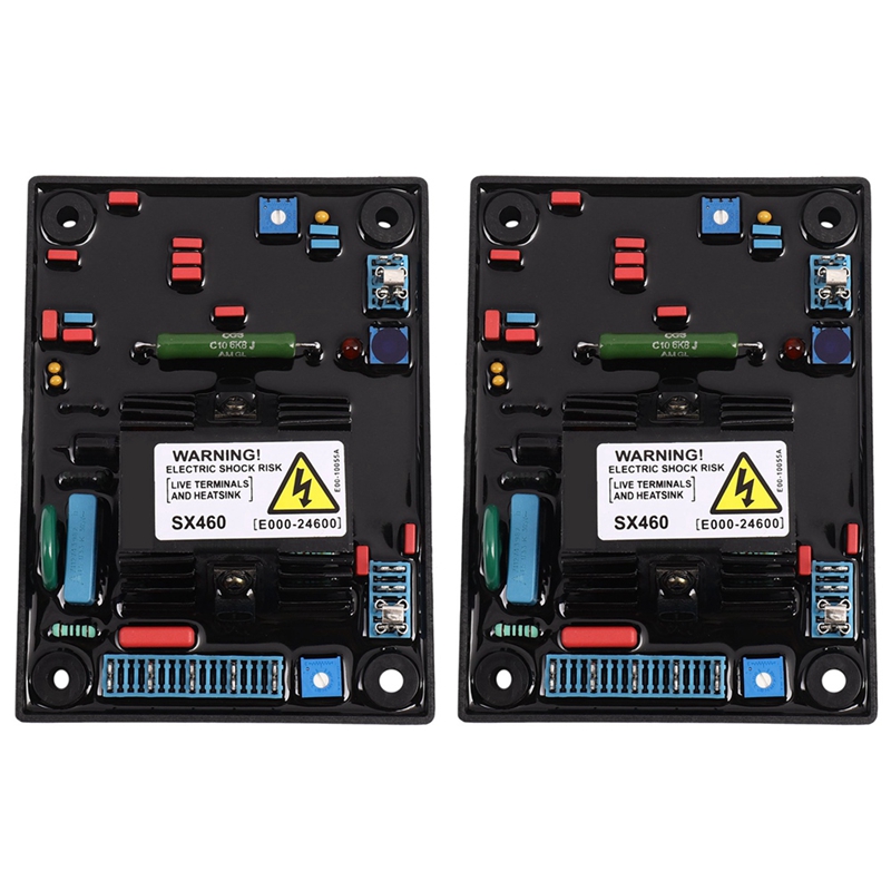2X AVR SX460-A SX 460-A 460 dengan Kapasitor Merah Lem Lembut Aksesori Kualitas Lebih Baik Regulator Tegangan Otomatis