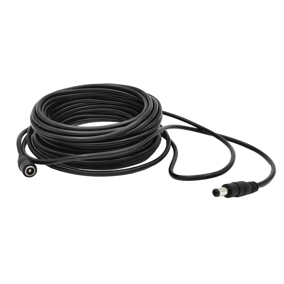 3/5/10/15/20/30/50m 5.5mm * 2.1mm dc conector de alimentação cabo de extensão jack adaptador cabo de chumbo dc fêmea macho extensão plugue externo