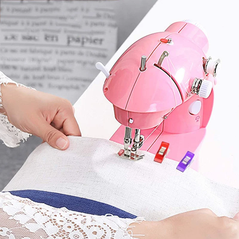 คลิปหนีบพลาสติกคละสี10ชิ้นคลิปสำหรับเย็บหน้ากาก DIY ควิลท์คลิปสำนักงานบ้านอุปกรณ์งานฝีมือผ้าควิลท์เก็บอาหาร