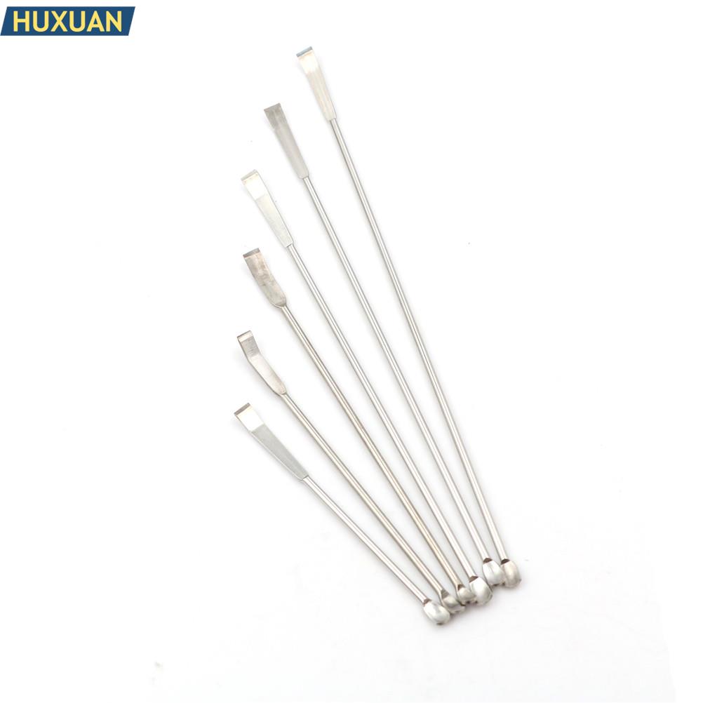 Micro cuchara medicinal de acero inoxidable, espátula, cabeza de pala, experimento, laboratorio de farmacia, uso de enseñanza, suministros de laboratorio de 10cm-22cm