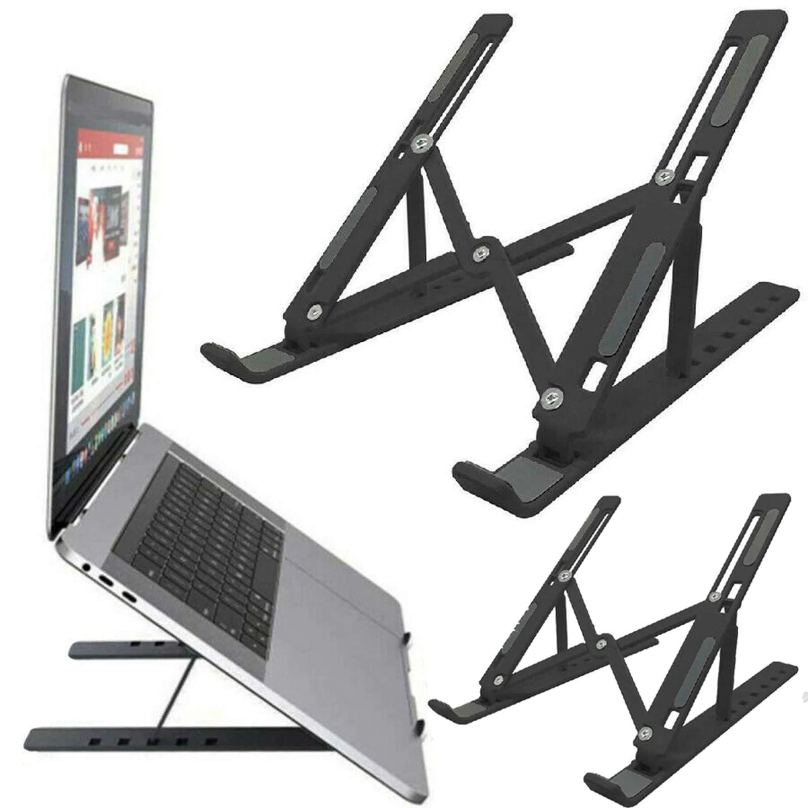 ขาตั้งแล็ปท็อปแบบปรับได้พับผู้ถือเดสก์ท็อปแบบพกพา Office Support
