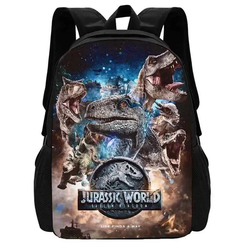 Mochila escolar de dinossauro para crianças, bolsas escolares para meninos, mochila infantil leve com estampas de animais de desenho animado durável
