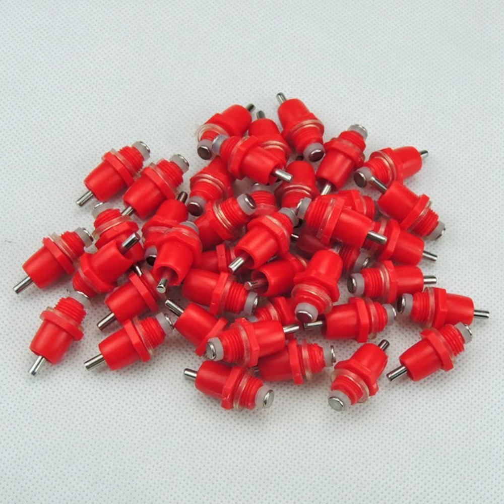 50 Stück Geflügel Huhn Nippel Trinker Frühling Typ Vogel mit automatischen Wassersp ender Hühner mund Vogel Trinkwasser