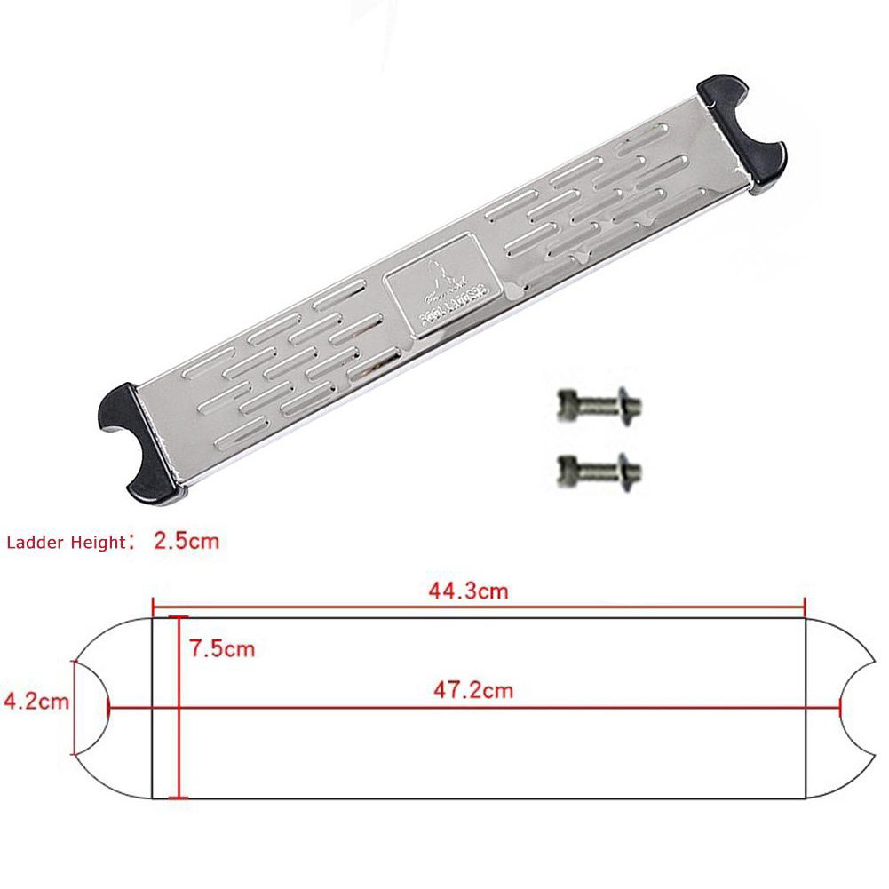 BABQ Swimming Pool Ladder Rung Steps Stainless Steel Replacement Anti Slip Ladder Swimming Pool Accessories