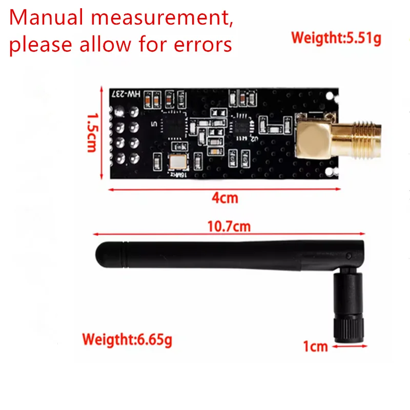 NRF24L01+PA+LNA Wireless Module with Antenna 1100 Meters Long Distance