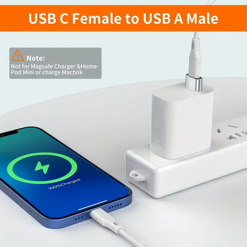 NNBILI 5pcs OTG USB to USBC Adapters Durable Metallic Build Universal Compatibility Including Macbook Samsung S24 IWatch AirPods