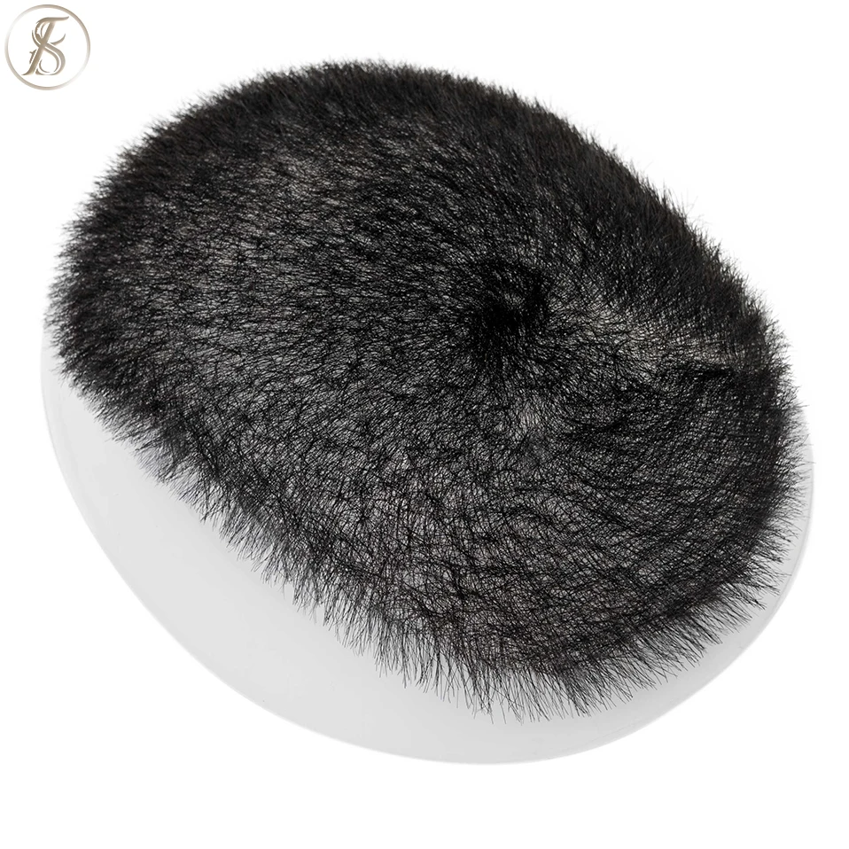 TESS Kurzes Herren-Toupet, Buzz-Schnitt, 11 g, Haarperücke, natürliches Haar, PU-Haarteil, unsichtbare Verlängerungen, Echthaar, männliches Ersatzsystem