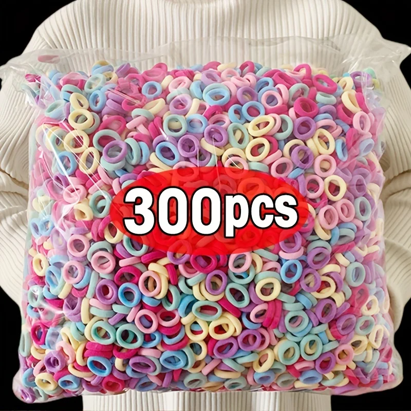 100/300 Uds. Cuerda elástica para el cabello para niños, juegos de accesorios para el cabello para niñas, elección Ideal para regalos