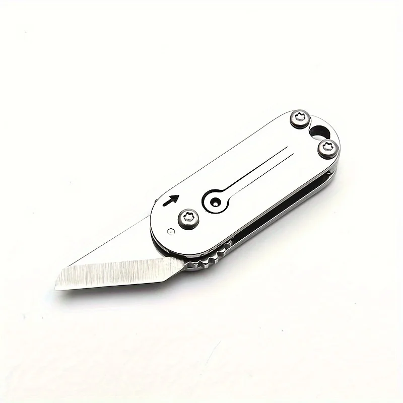 Coltello tascabile piccolo da uomo, mini coltello pieghevole a scatola, coltello EDC fresco dal design unico, piccole coltelli per il trasporto di un giorno