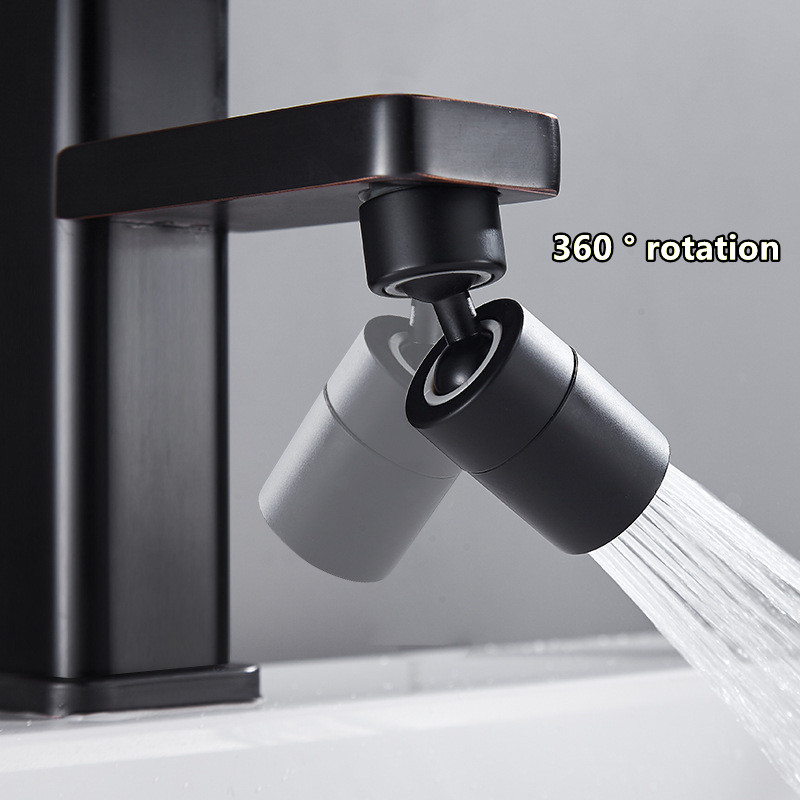 360° Swivel Faucet Spray Head Kitchen Tap Aerator Bathroom Rotatable Extension Faucet Filter Nozzle Dual Modes Water Saving