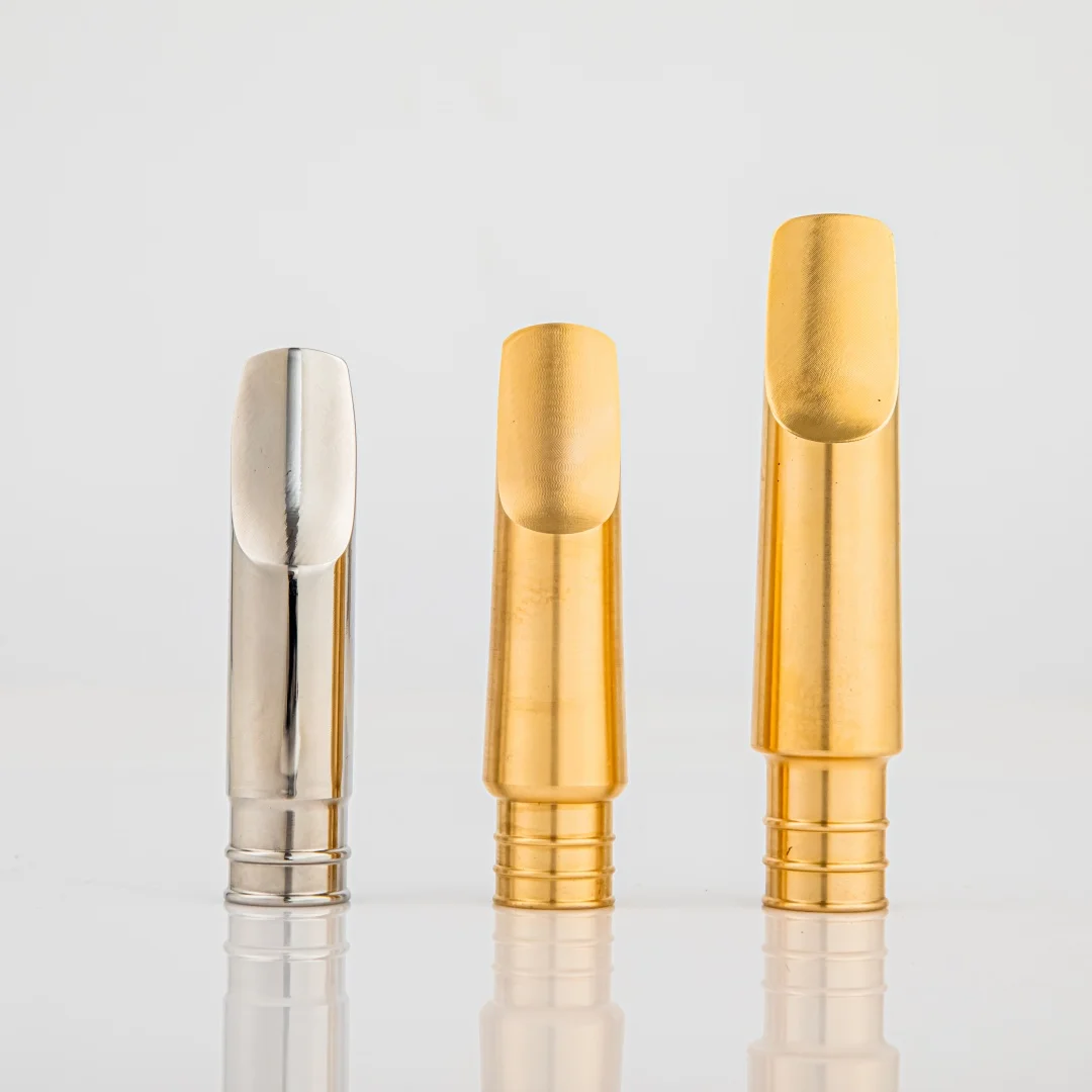 Bare copper Professional Tenor Soprano Alto Saxophone Metal Mouthpiece Gold Plating Sax Mouth Pieces Accessories Size 5 6 7 8