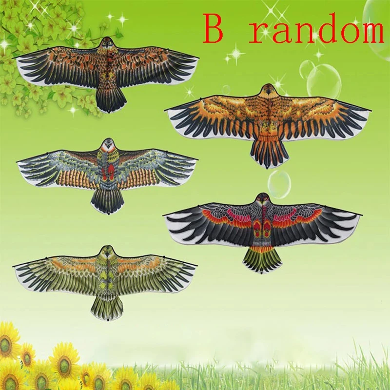 1pc/1pc+line Neue 1,1m Eagle Kite Kinder Fliegende Vogel Drachen Outdoor Spielzeug