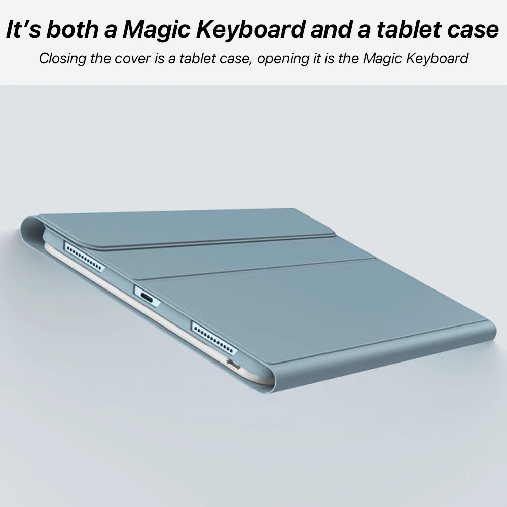 Funda para iPad 2024 Air de 11 pulgadas con cubierta para teclado Bluetooth, accesorios para iPad, teclado y ratón mágicos con retroiluminación, 2024