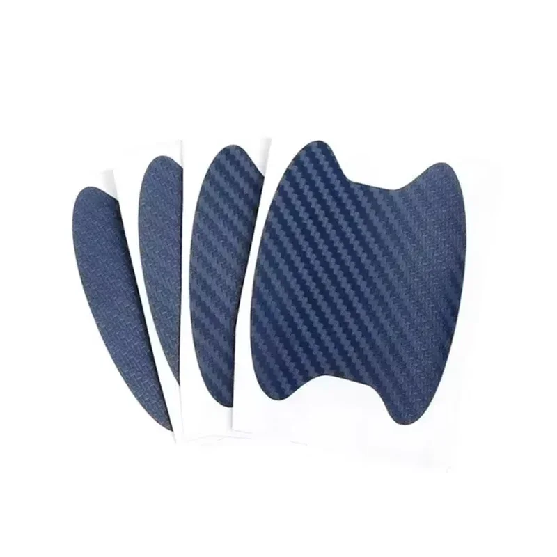 4 stks/set Auto Styling Mouldings Sticker Autodeur Sticker Koolstofvezel Krassen Slip Cover Auto Handvat Bescherming Film Onderdelen