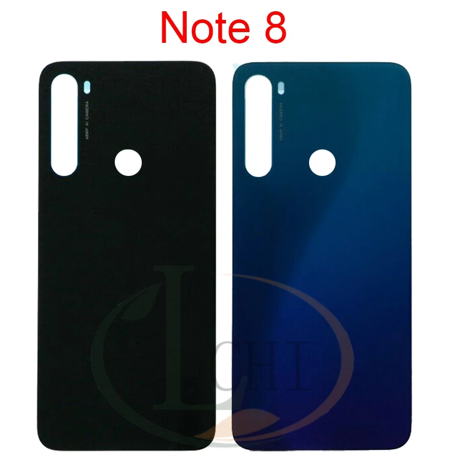 สําหรับ Redmi หมายเหตุ 8 Pro แบตเตอรี่ฝาครอบกระจกด้านหลังแบตเตอรี่ประตูหมายเหตุ 8 เปลี่ยนที่อยู่อาศัยสําหรับ Redmi หมายเหตุ 8T ปกหลัง