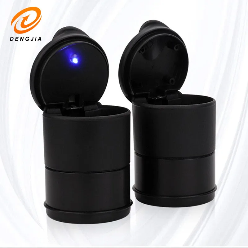 車の灰皿 カバー付き 車用 LED ライト付き プラスチック ポータブル パーソナリティ クリエイティブ 高温 車のストール