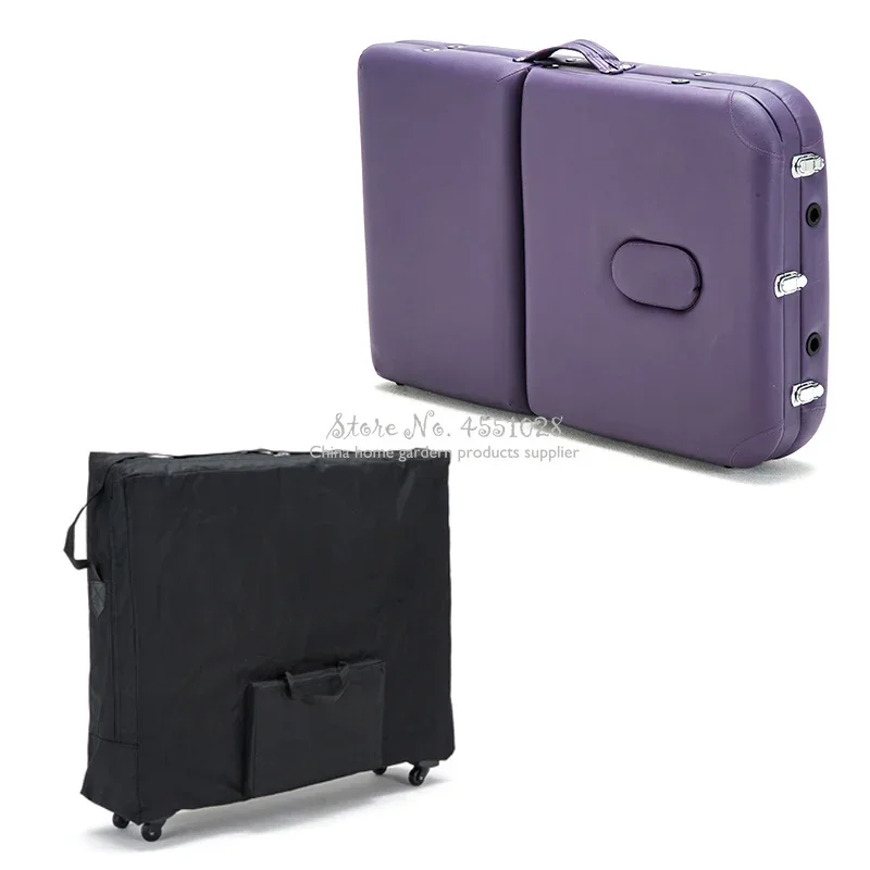 折りたたみ式マッサージベッド収納バッグ,オックスフォード生地製バックパック,ホイール付き,耐久性と耐摩耗性,93x60cm