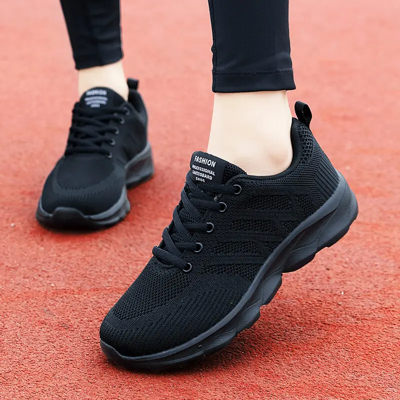 Neue Turnschuhe Frauen Casual Schuhe Mode Atmungsaktive Wanderschuhe Mesh Flache Schuhe Frauen 2024 Tenis Feminino Weiß Damen sport Schuhe