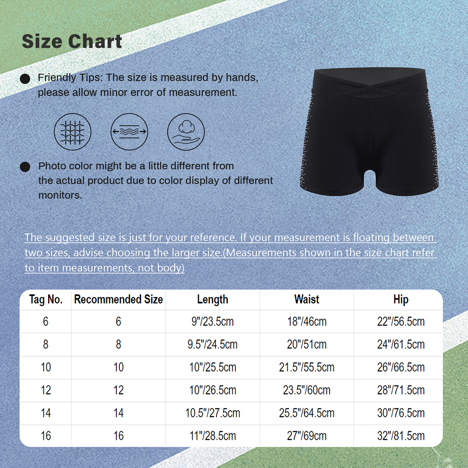 Kinder Mädchen Tanz Shorts Strass Elastischer Bund Eiskunstlauf Gymnastik Modern Dance Shorts Jazz Hip-Hop Shorts Dancewear