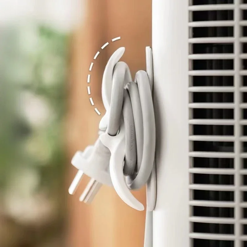 1Pc Home Appliance Cable Organizer Electric Cooker Toaster Microwave Oven Wire Winding Fixator Anti-tangle Power Cord Storage