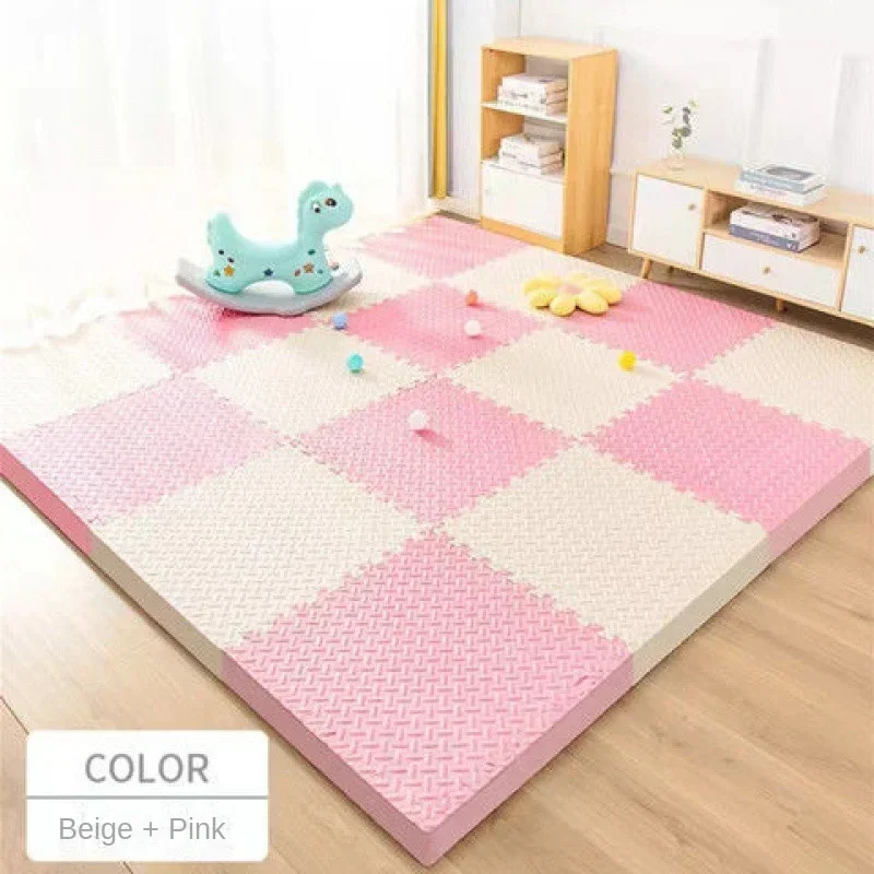 Alfombra de juego de espuma EVA de alta densidad: baldosas impermeables, antideslizantes y gruesas de 30x30 cm para niños, gimnasio y uso doméstico