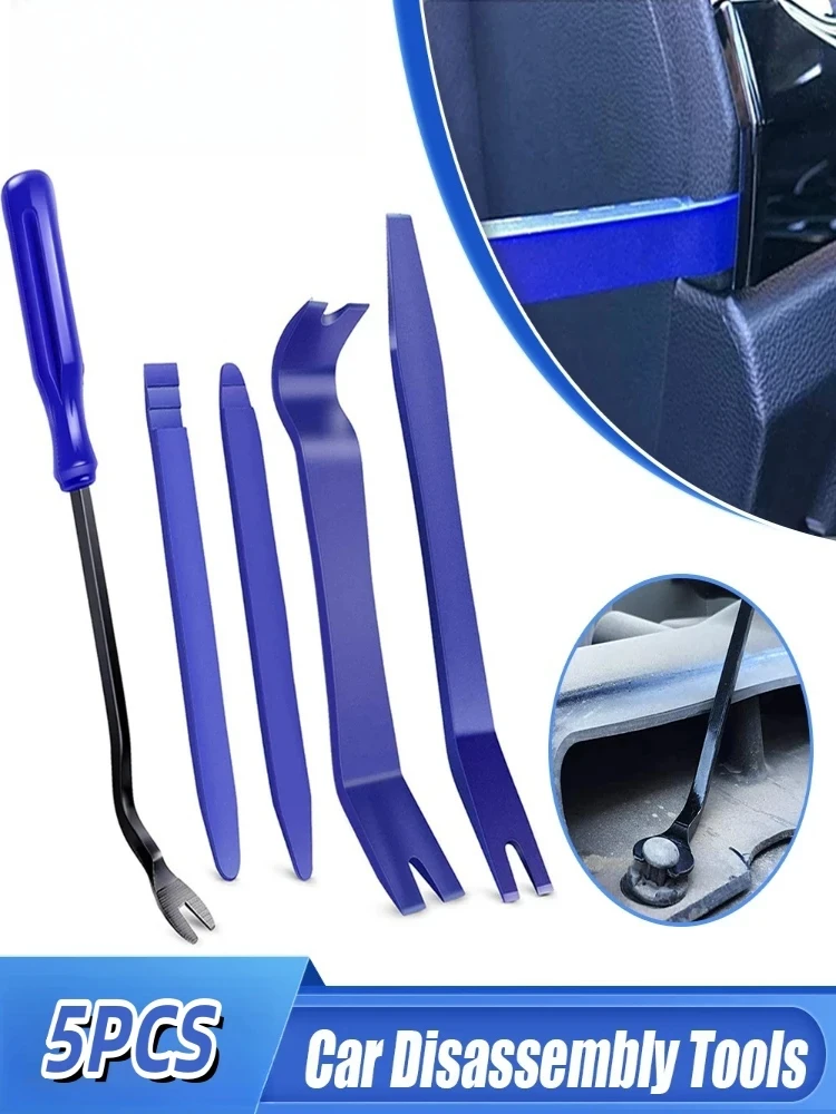 Herramienta de extracción de embellecedor de Panel de Clip de puerta automática, Kits de desmontaje de Audio de coche, instalador de desmontaje de navegación, extractor de clavos de automóvil