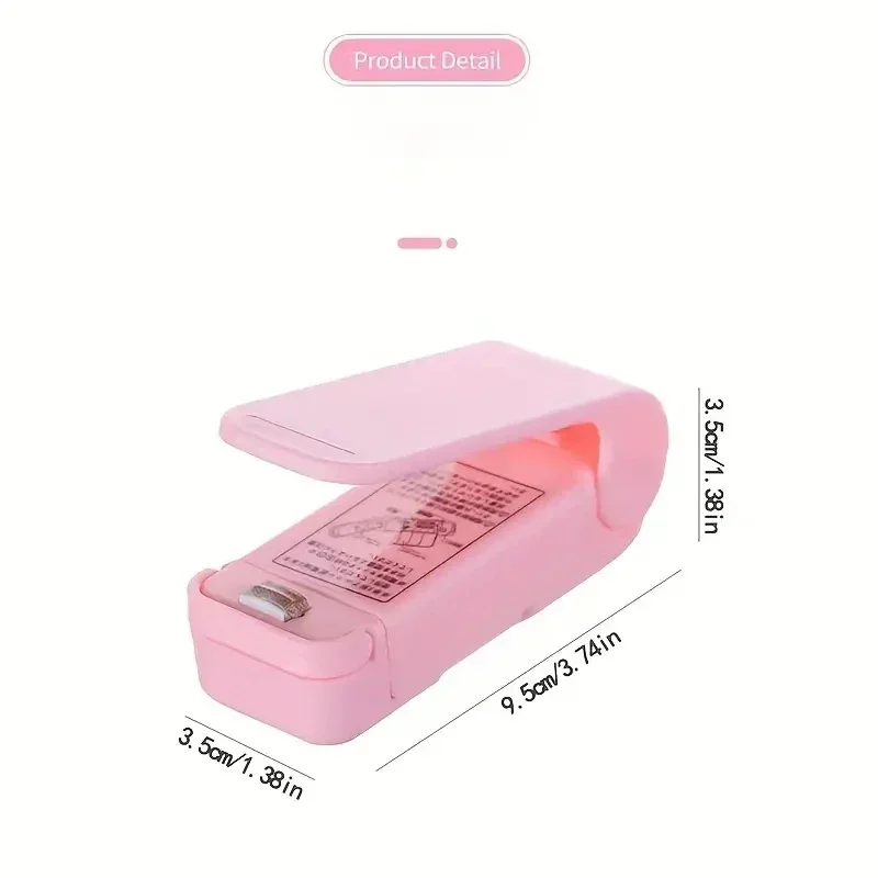 Mini macchina per sigillare sacchetti di calore Sacchetti sigillanti per pacchetti Chiusura termica per sacchetti per alimenti in plastica Sigillante portatile Imballaggio Accessori da cucina