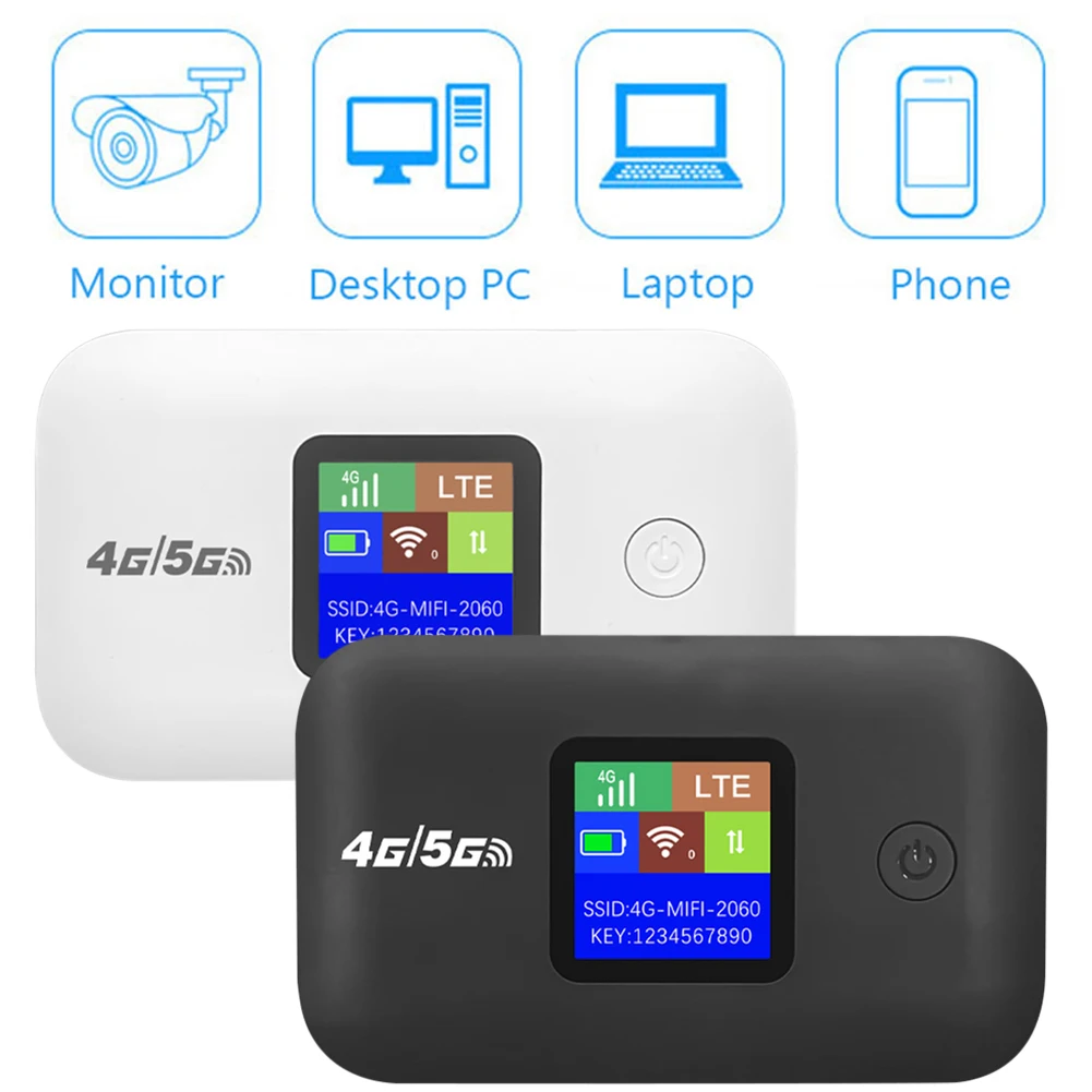 4G Mobile WIFI Router 150Mbps 4G LTE Wireless Router 3000mA Portable Pocket MiFi Modem Mobile Wifi Hotspot with Sim Card Slot
