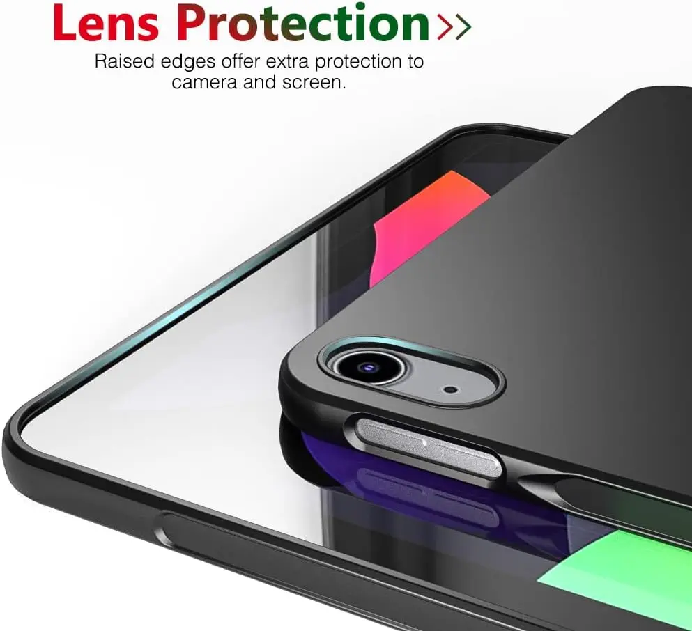Funda de silicona para tableta, carcasa trasera de TPU suave y Flexible, para iPad Air 5, 4, mini 2, 3, 4, 10 °, 5, 6, 7, 8, 9 Gen Pro 11, 12,9, 13, 2024