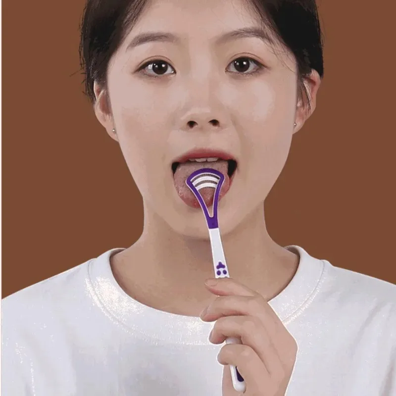 Brosse à langue en silicone pour soins bucco-dentaires, élimine la mauvaise haleine, garde une haleine fraîche, nettoyeur de langue, 1PC