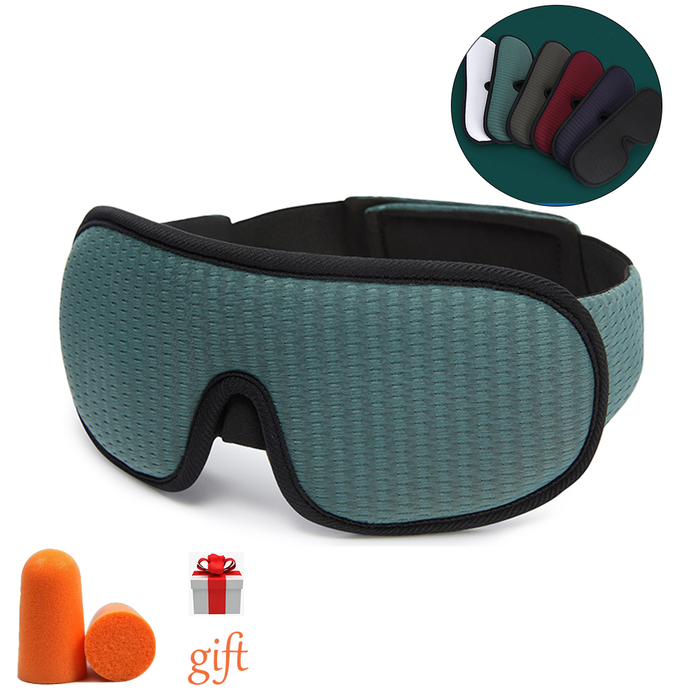 3D Slaapmasker Blokkeren Licht Slaapmasker voor Ogen Sleepmaker EyeShade Blinddoek Slapen Gezichtsmasker Ooglapje Ademend
