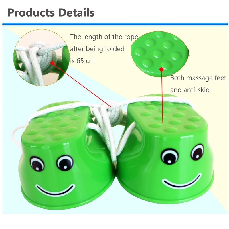 1 คู่เด็ก SMILE กระโดด Stilts โรงเรียนอนุบาล Sensory Integration อุปกรณ์การฝึกอบรม BALANCE Coordination ของเล่นสําหรับเด็ก