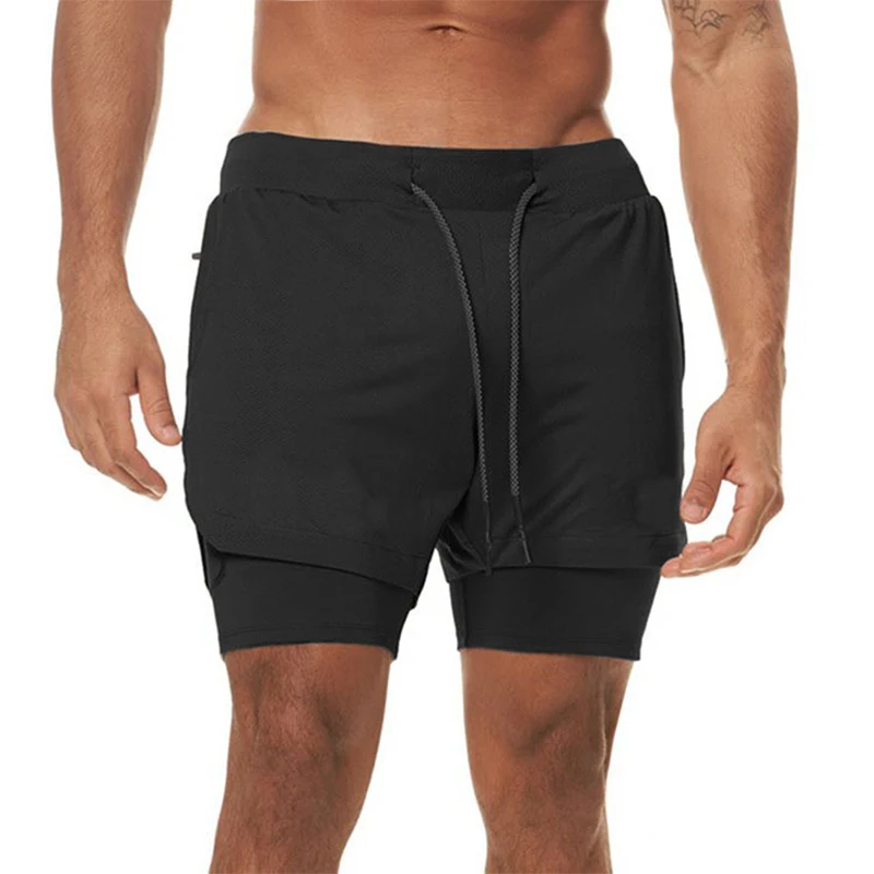 Zomer nieuwe herenshorts, losse grote caperbroek, trendy merk multi-pocket buitensport dubbellaagse casual broek
