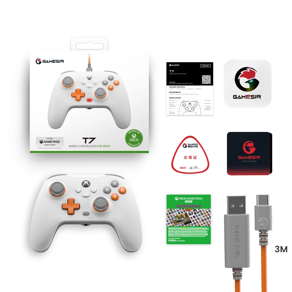 Игровой контроллер GameSir T7 Xbox Проводной геймпад для Xbox Series X, Xbox Series S, Xbox One, с джойстиком с эффектом Холла