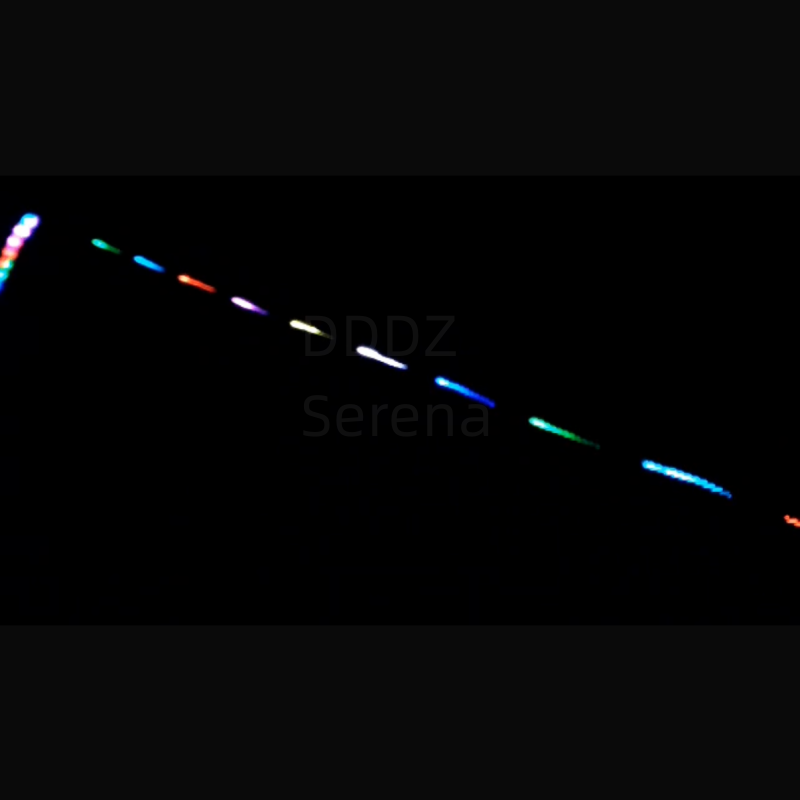 15M or 20M String lights for kite line decoration Big LED delta Inflatable kite with speed and color adjust with meteor flash