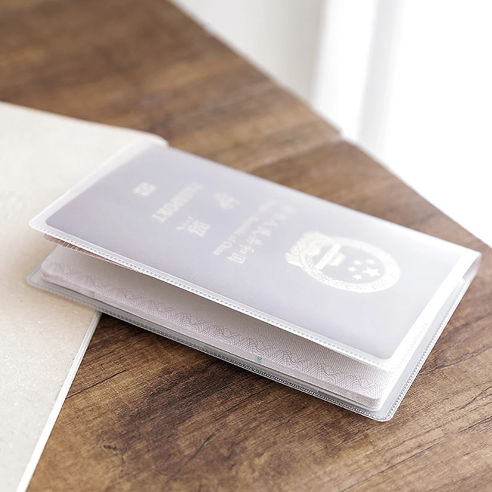 防水透明パスポートホルダーカバー,保護ケース,カードホルダー,ユニバーサル名刺財布,1個