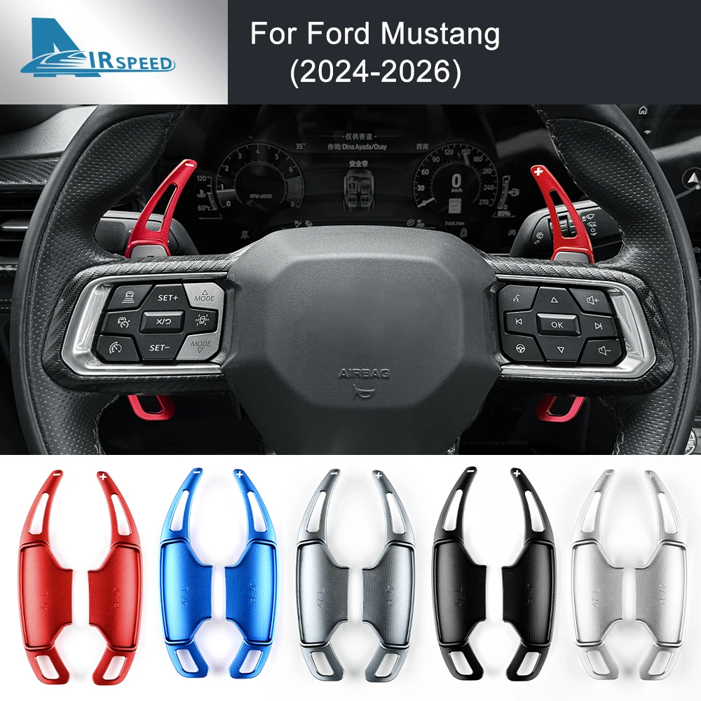 Для Ford Mustang GT Dark Horse EcoBoost 2024 2025 2026, автомобильное рулевое колесо, лопасти переключения передач, удлинение DSG, алюминиевый сплав