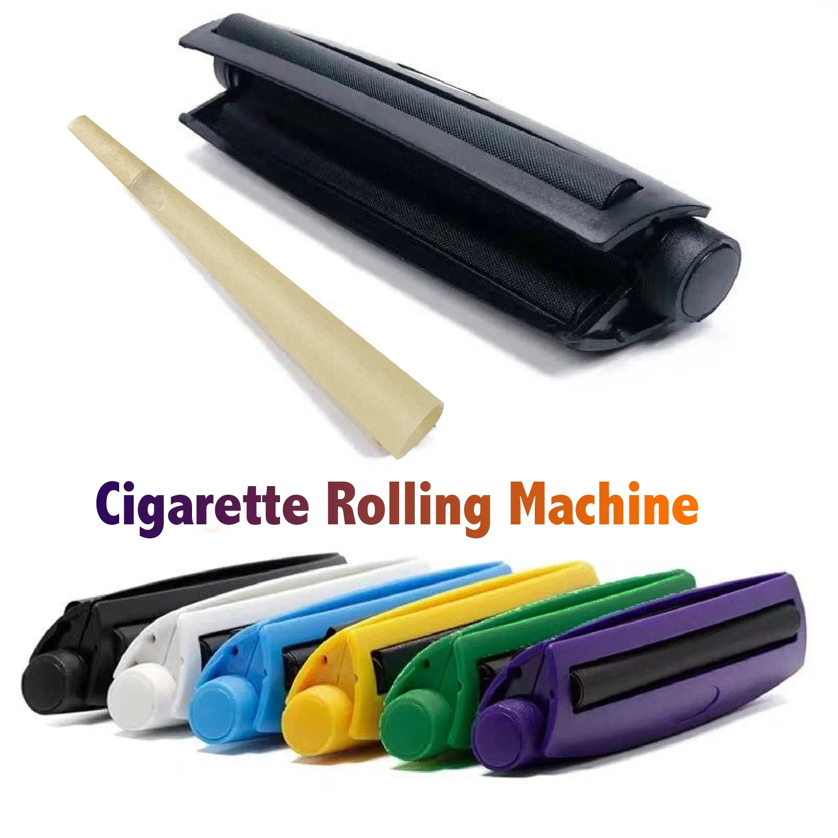 1 PC เครื่องรีดบุหรี่,110 มม.กรวยบุหรี่ Rolling Machine เครื่องมือคู่มือ,ฟิลเลอร์บุหรี่ไม่รวมบุหรี่