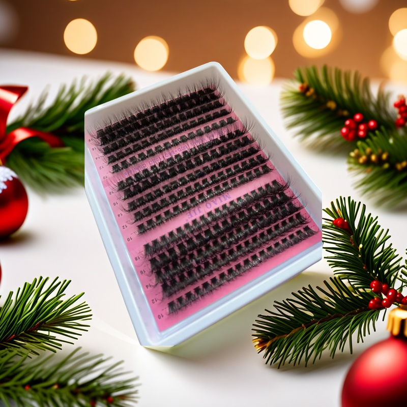 MIAOJIE 15Rows DIY 5D Fluffy Lash Clusters 60D/80D/100D Thick Eyelash Clusters Wispy Individual Lashes 10-20mm Cluster Eyelash E
