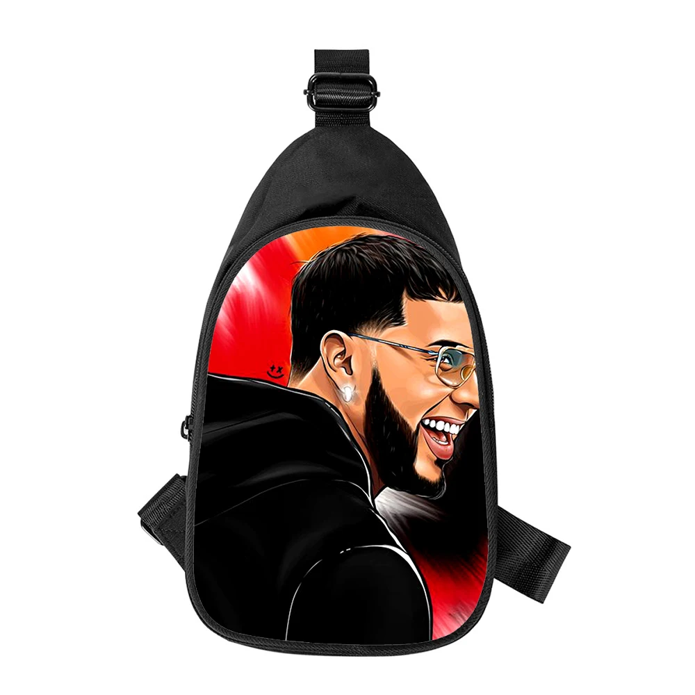 Anuel aa 3D-Druck neue Männer Kreuz Brusttasche diagonal Frauen Umhängetasche Ehemann Schule Hüft tasche männliche Brust packung